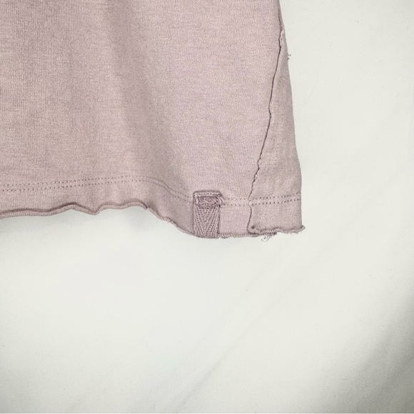 Free People We The Free Kasee Lavender Mauve Boxy Muscle Tee Size S 100% Cotton - Picture 6 of 11